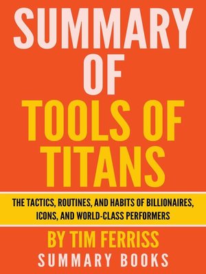 cover image of Summary of Tools of Titans